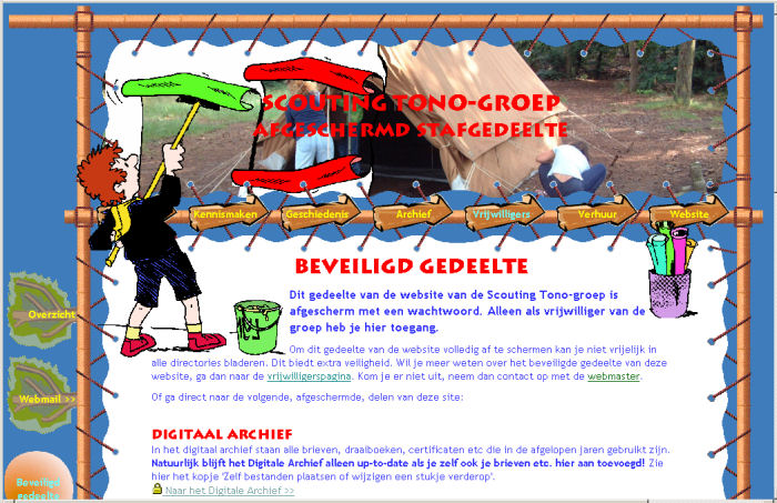 De nieuwe website van de Scouting Tono-groep