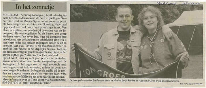 Het Nieuwe Stadsblad van 5 juli 2001. Foto: Richard Spruit (Dolfijn)