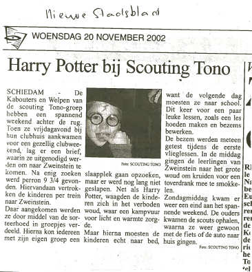 Het Nieuwe Stadsblad van 20 november 2004. Foto: Richard Spruit (Dolfijn).