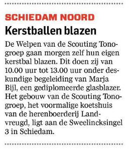 Het artikel op pagina 6 van de editie Waterweg