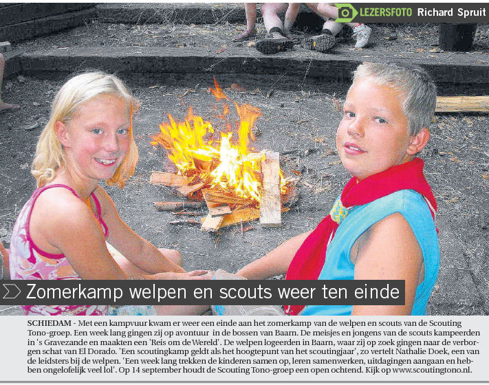 Voorpagina Dichtbij Waterweg van 31 juli 2013