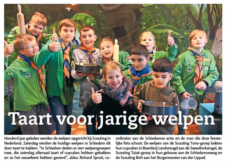 In 2020 bestaan de welpen 100 jaar in Nederland, en dat wordt gevierd. 